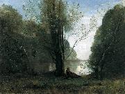 Jean-Baptiste-Camille Corot The Solitude France oil painting artist